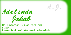 adelinda jakab business card